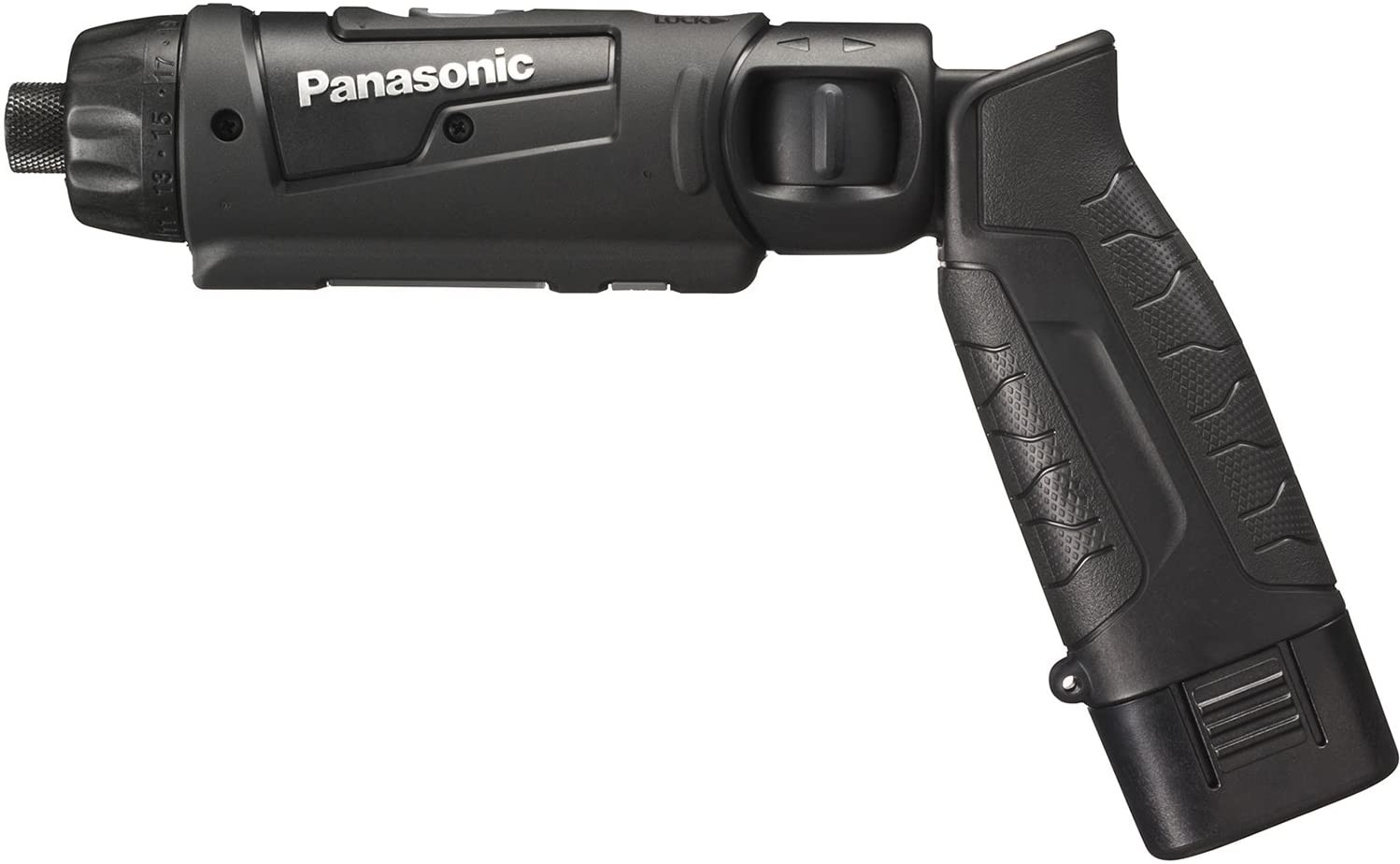 Panasonic 松下电器 充电棒 EZ7421(7.2V) 高精度小型驱动器 ~M5 搭载手边宽LED灯 1.5Ah电池盒×2个・充电器・带收纳盒 黑色 EZ7421LA2S-B